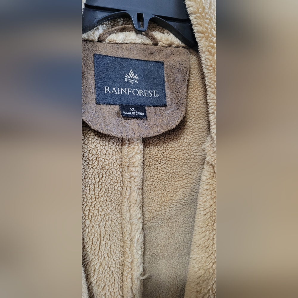 Rainforest | Aviator Bomber Jacket | Men's Faux Shearling-Lined Bomber Jacket - Picture 6 of 10